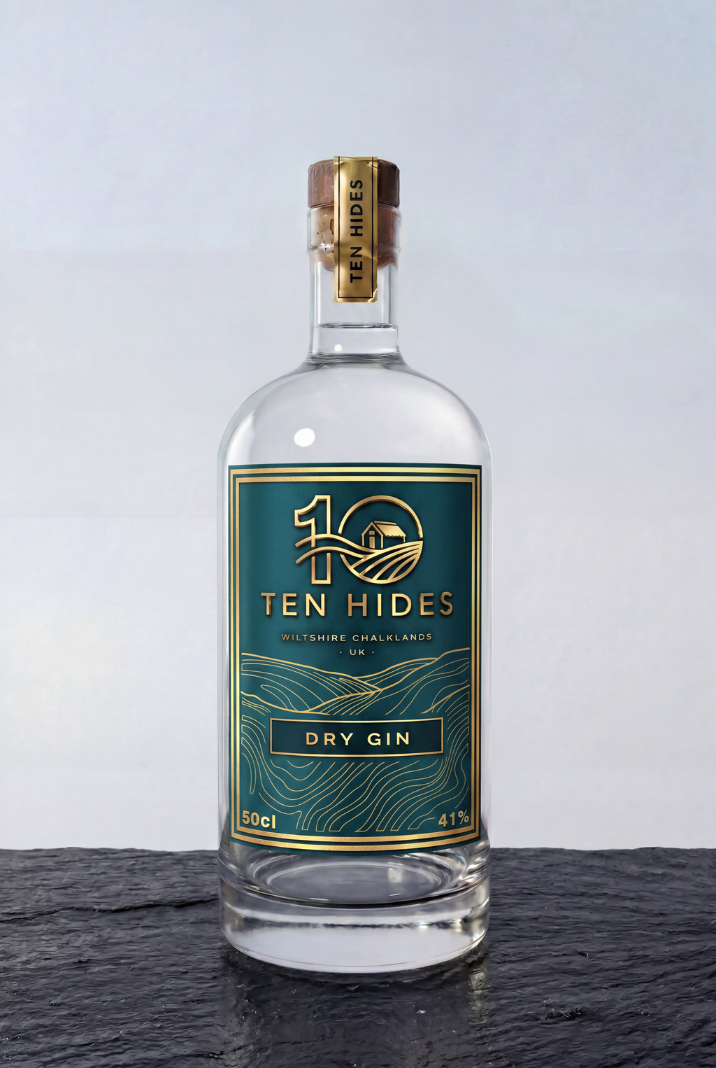 TEN HIDES DRY GIN NEW