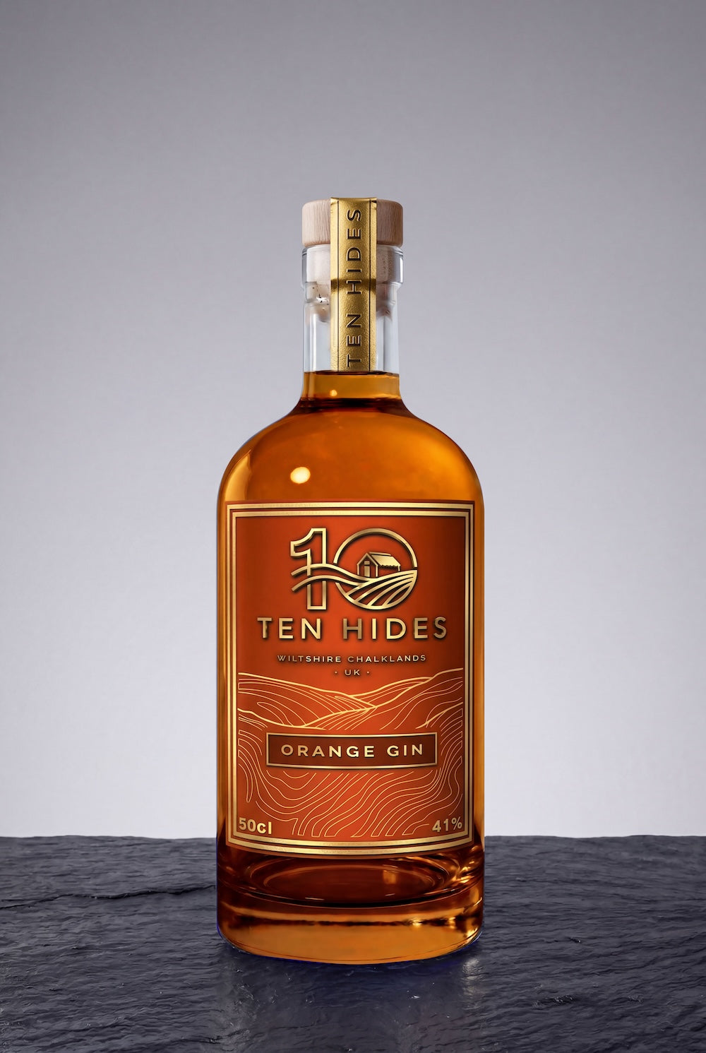 TEN HIDES ORANGE GIN 50cl