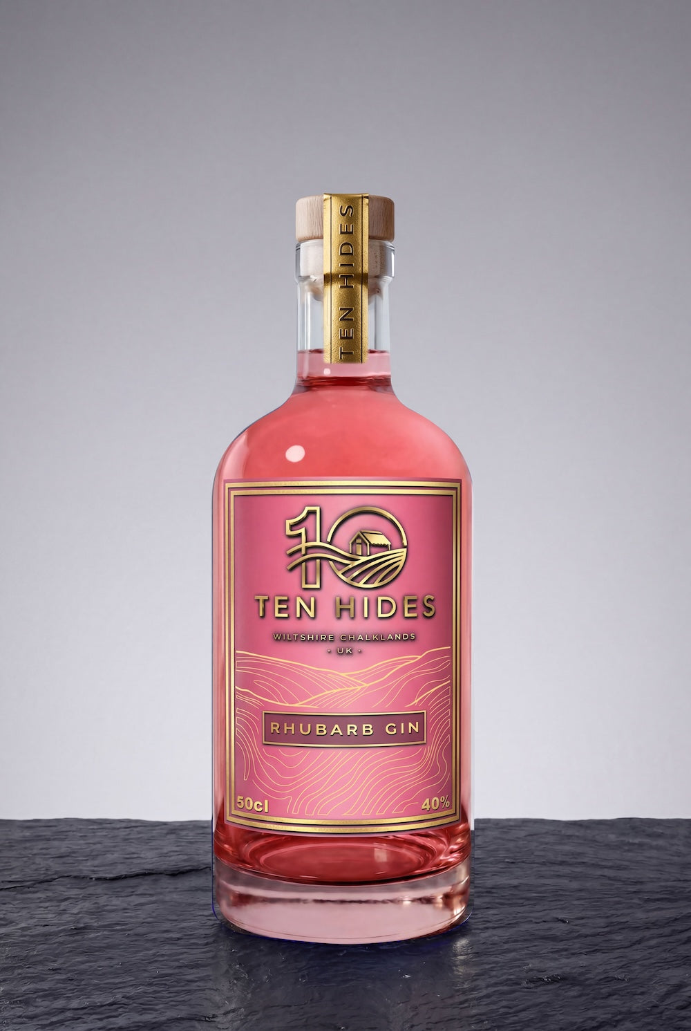 TEN HIDES RHUBARB GIN 50cl